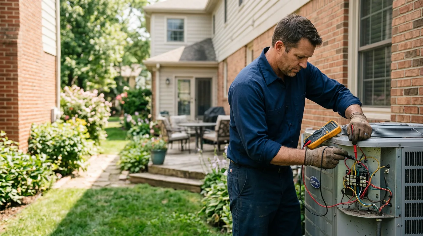 HVAC technician working near Ralston, PA